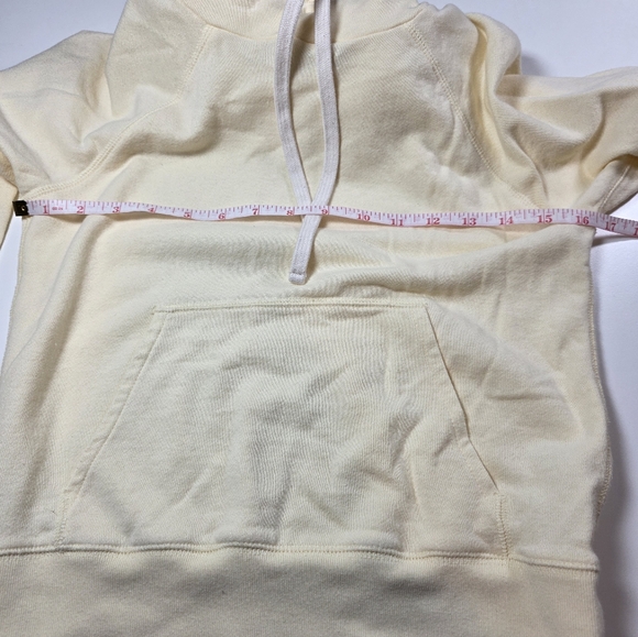 Everlane Pale Yellow French Terry 100% Cotton Hoodie Spring Pastel XS - Picture 6 of 8